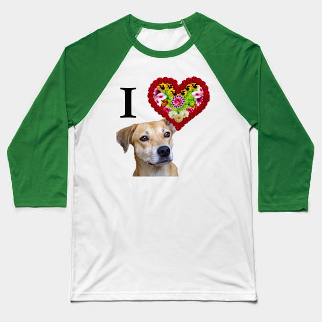 cute dog Baseball T-Shirt by rickylabellevie